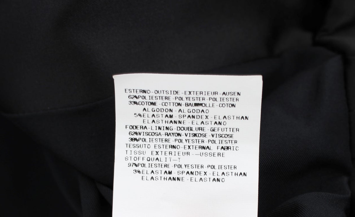 Exte Black Stretch Single Breasted Blazer Jacket