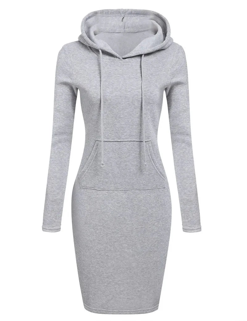 Women's Hooded Sweatshirt Dress