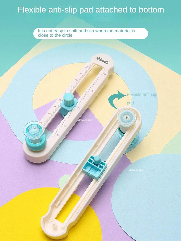 360° Rotary Compass Circle Cutter Knife – Precision Circle-Cutting Tool for Bookbinding, Scrapbooking & DIY Craft