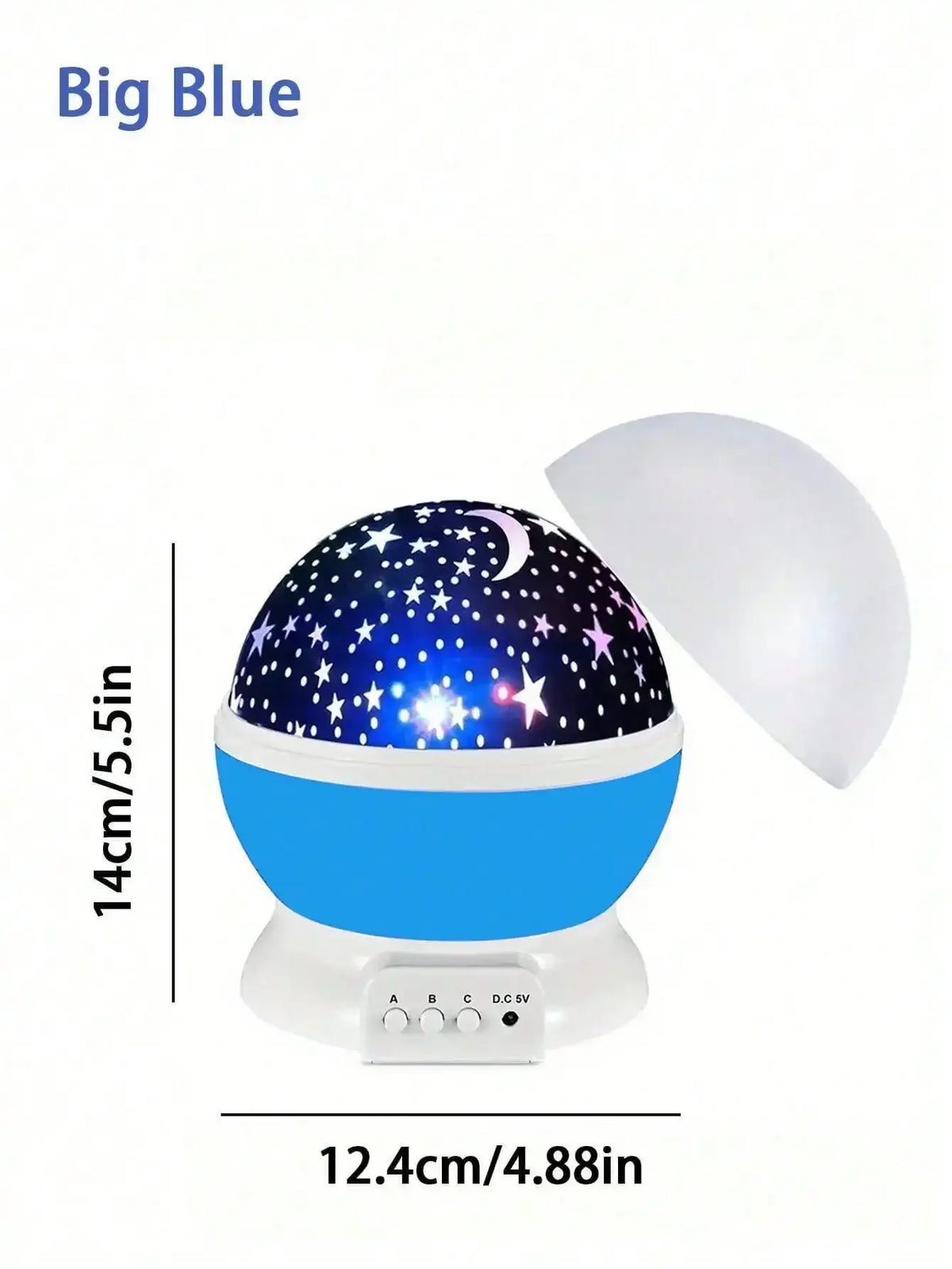 360° Rotating LED Star & Moon Projector Night Light