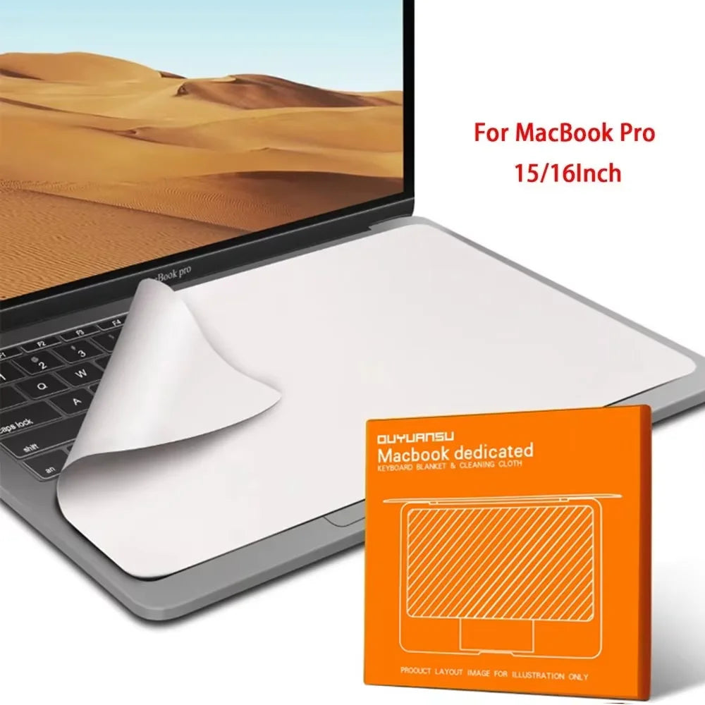 MacBook Keyboard Dust Cover & Screen Cleaning Cloth