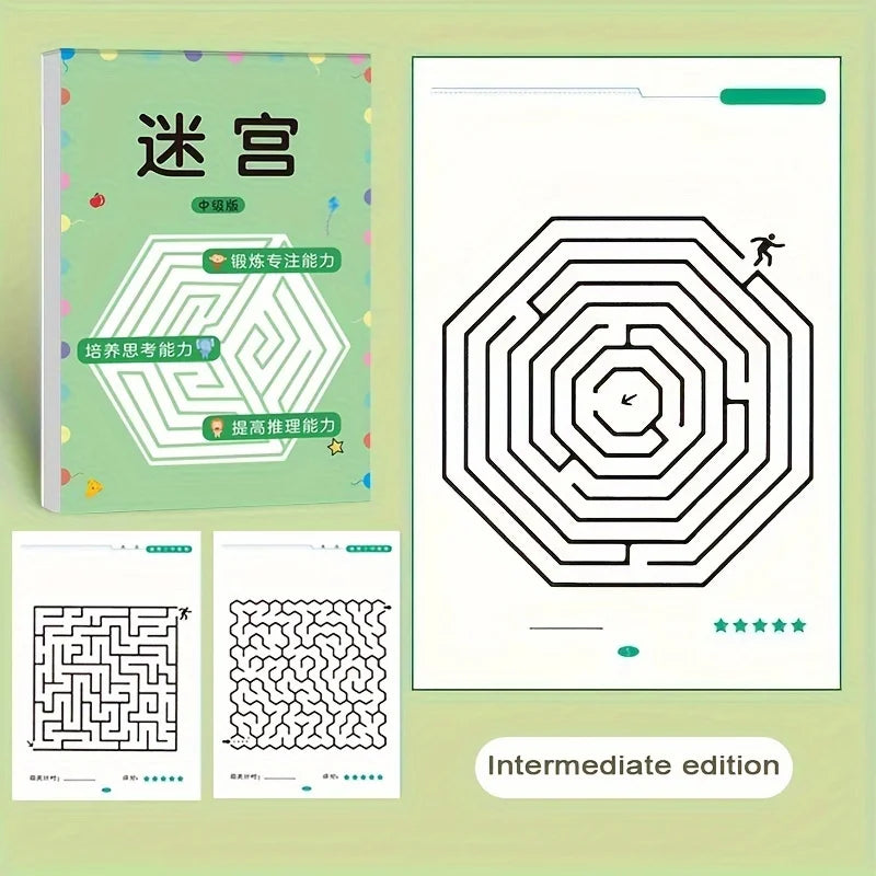 Kids Maze Game Book – 32 Pages