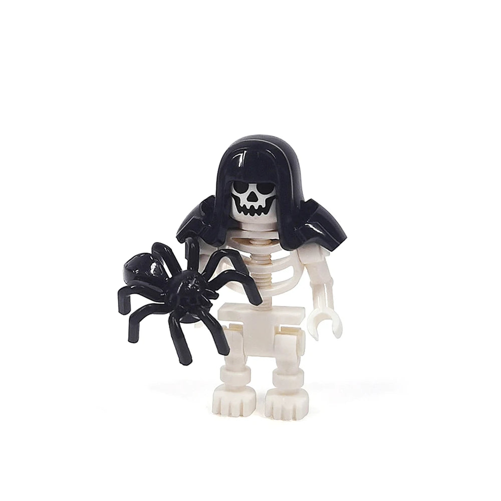 MOC Halloween Skeleton Army Mini Figure Building Blocks – DIY Toy Character & Ornament
