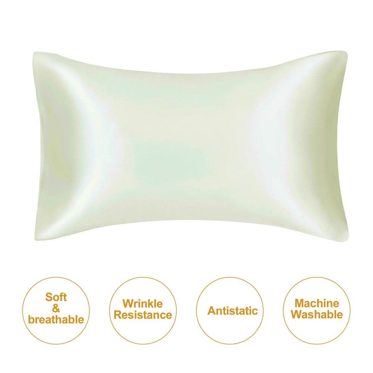 JuwenSilk Mulberry Silk Pillowcase - Standard & Queen Size