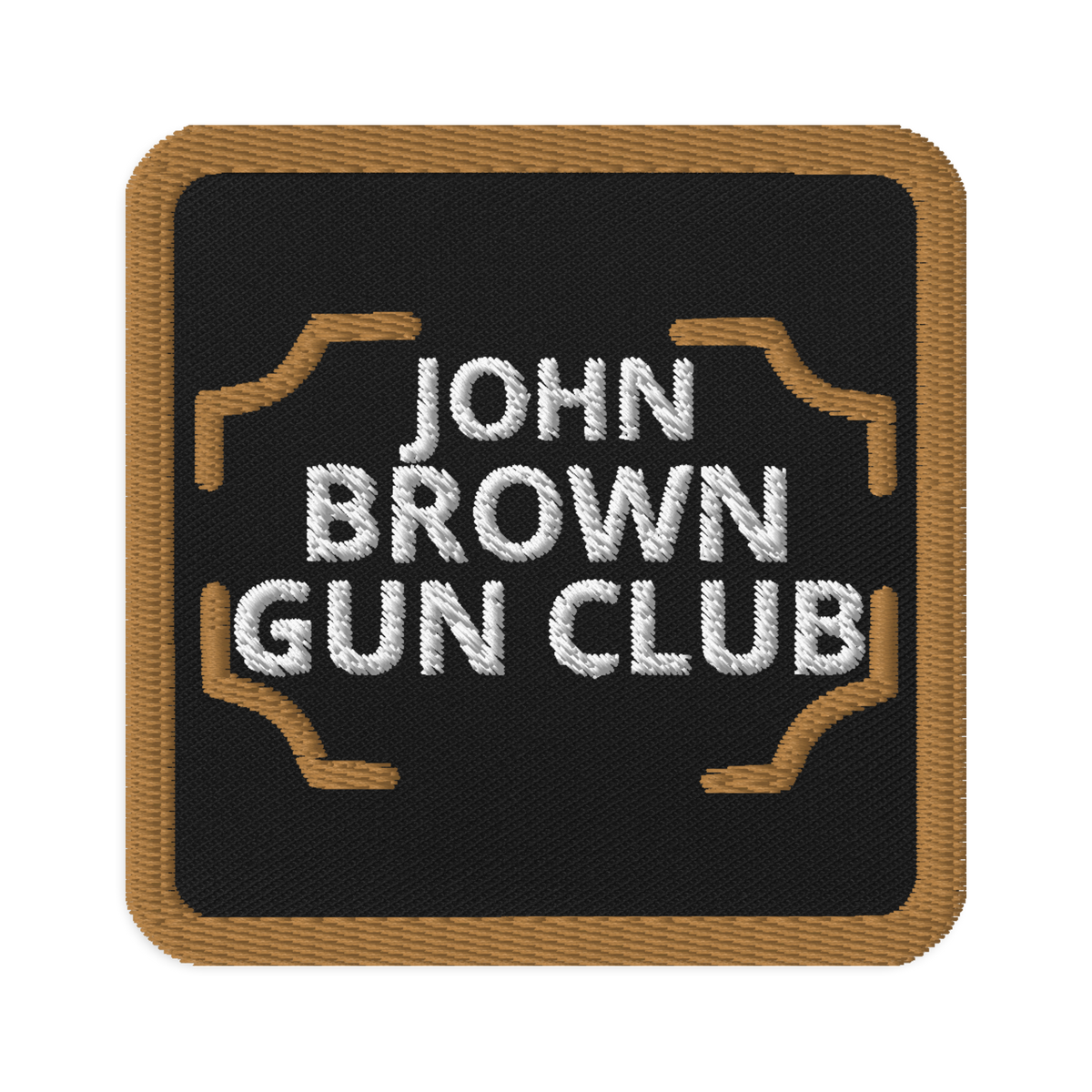 Identity Patches: John Brown Gun Club Iron-On Embroidered Patch – Statement Accessory by Red Pawn Shop