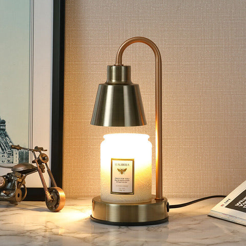 Vintage Candle Warmer Lamp — Dimmable with Timer & 2 Bulbs Included