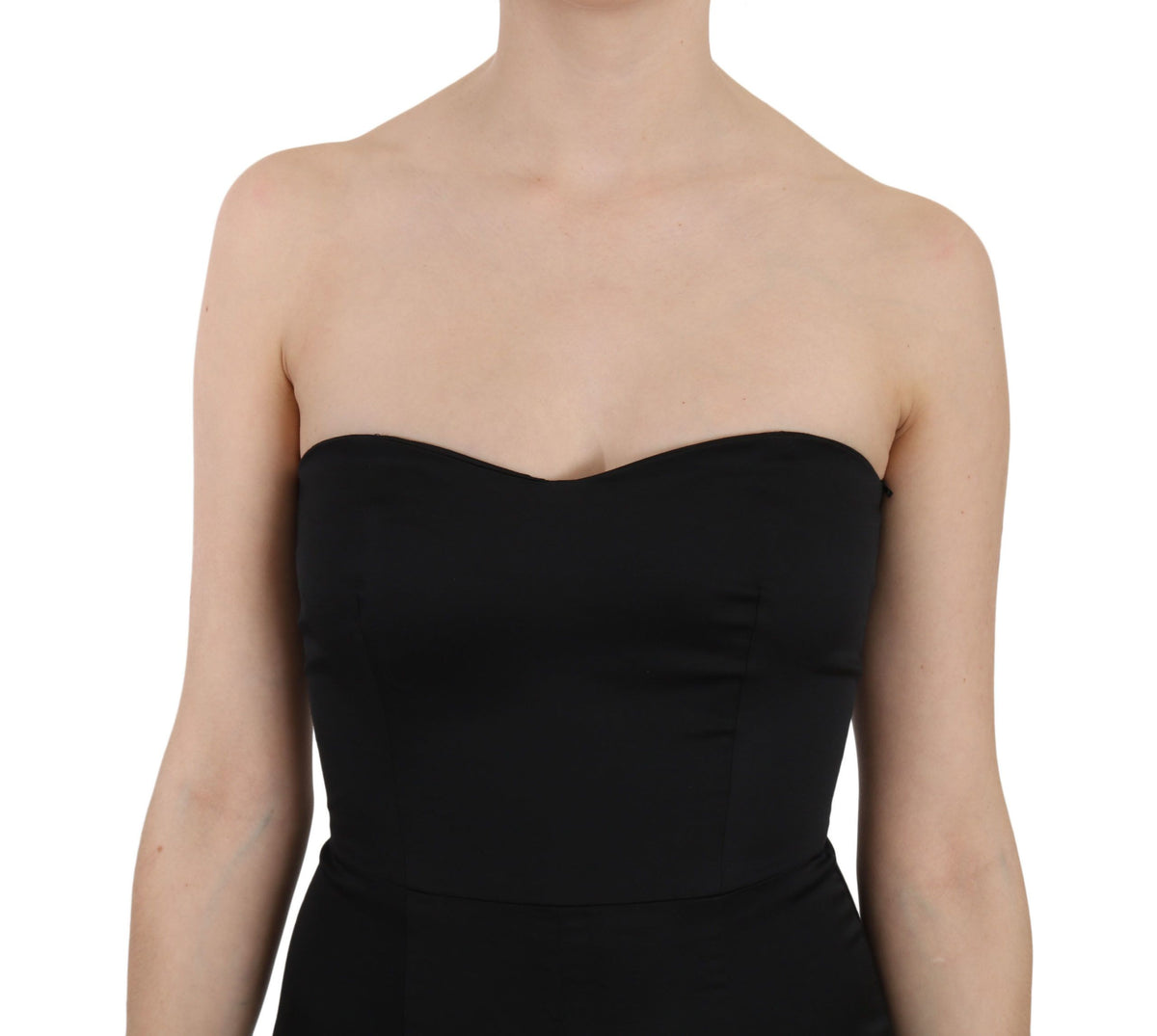 John Richmond Sequined Flare Ball Gown — Black | Made in Italy