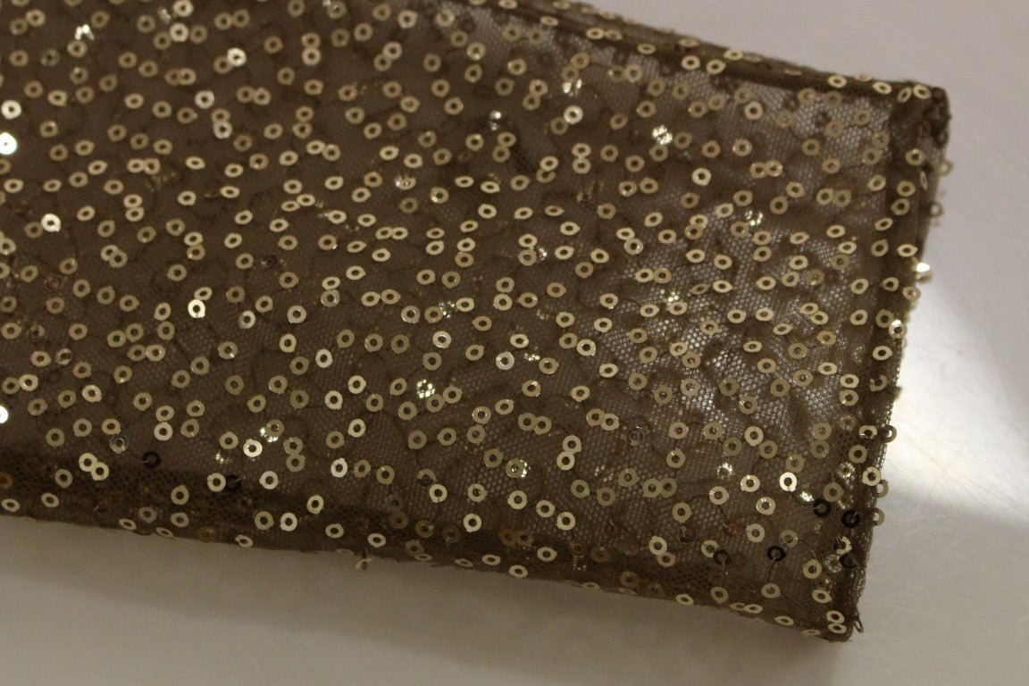 Lanre Da Silva Ajayi Women's Gold Long Lace Maxi Dress – Crystal Embellishment, Handcrafted Nigerian Luxury