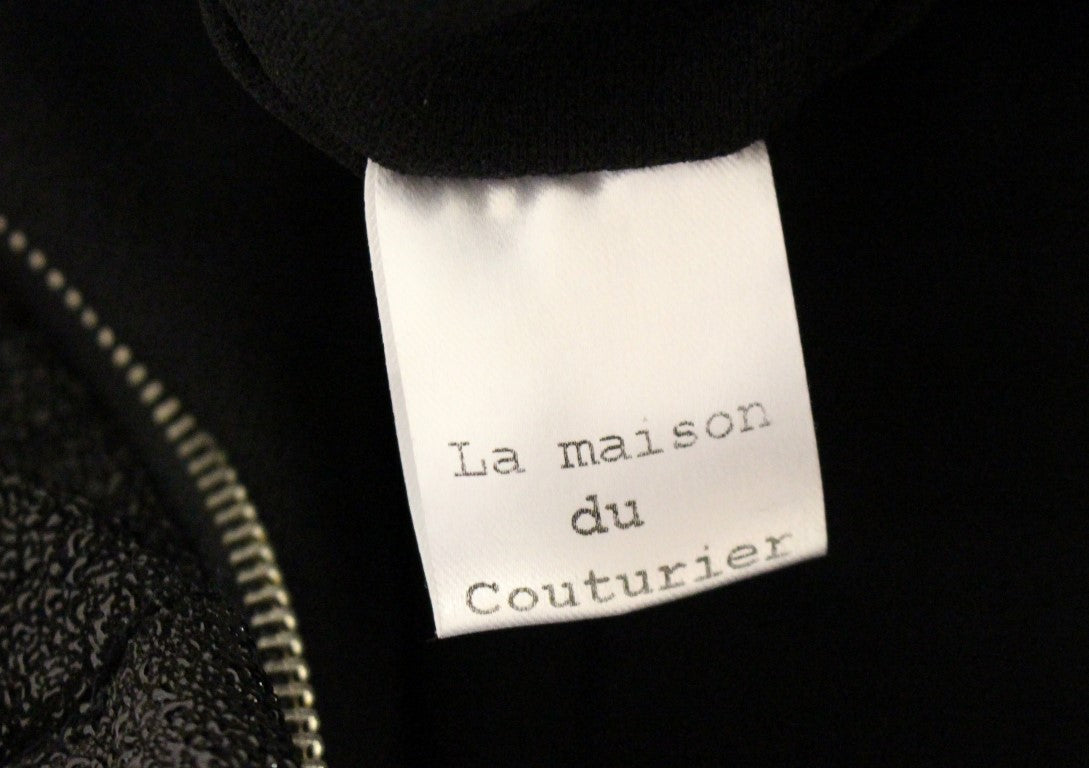 La Maison du Couturier Black Leather Jumpsuit – Spaghetti Straps, Waist Strap, 4 Pockets, Made in Italy