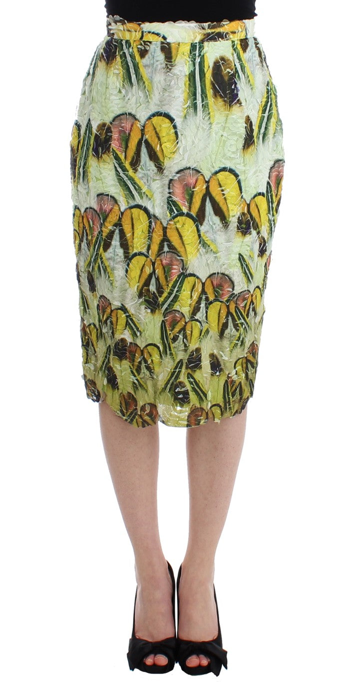 Lanre Da Silva Ajayi Women's Multicolor Organza Pencil Skirt – Handcrafted Nigerian Luxury