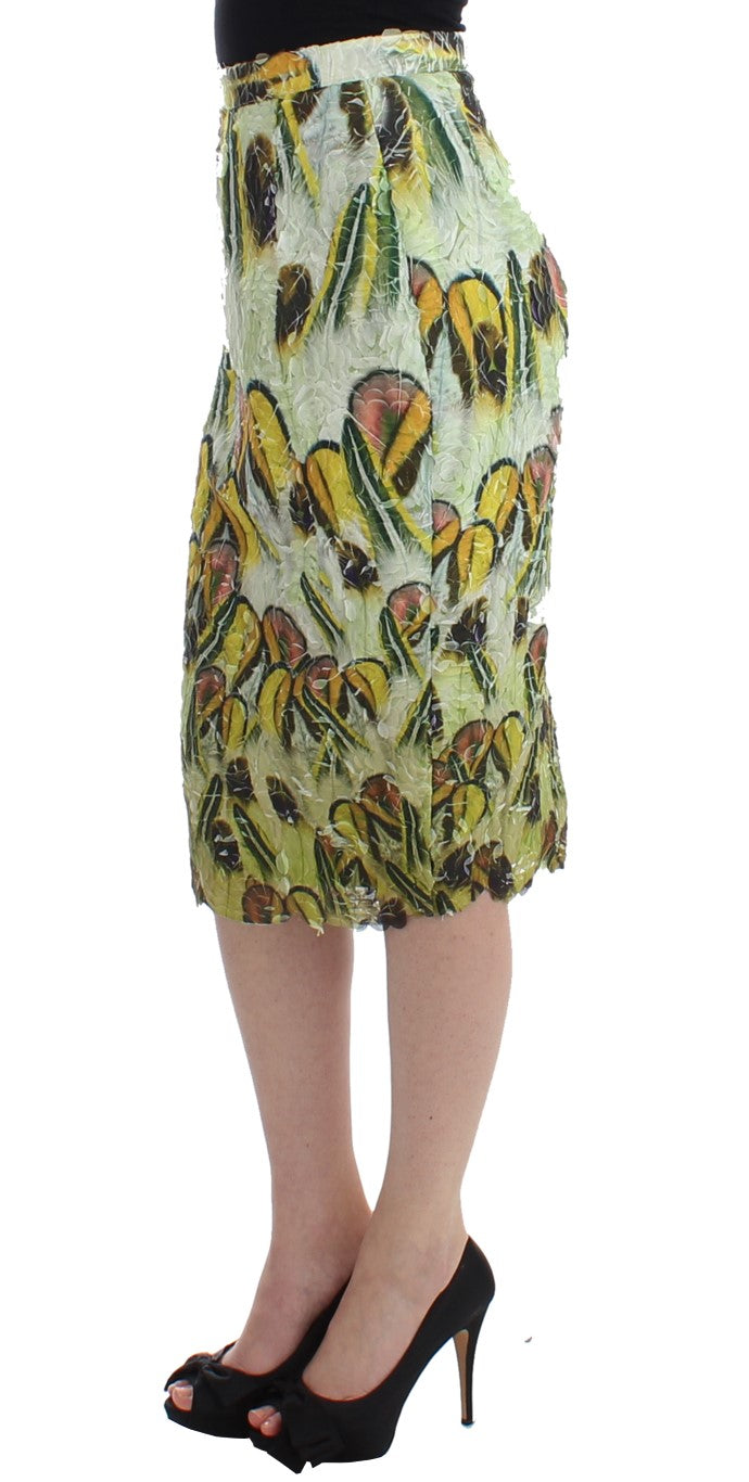 Lanre Da Silva Ajayi Women's Multicolor Organza Pencil Skirt – Handcrafted Nigerian Luxury