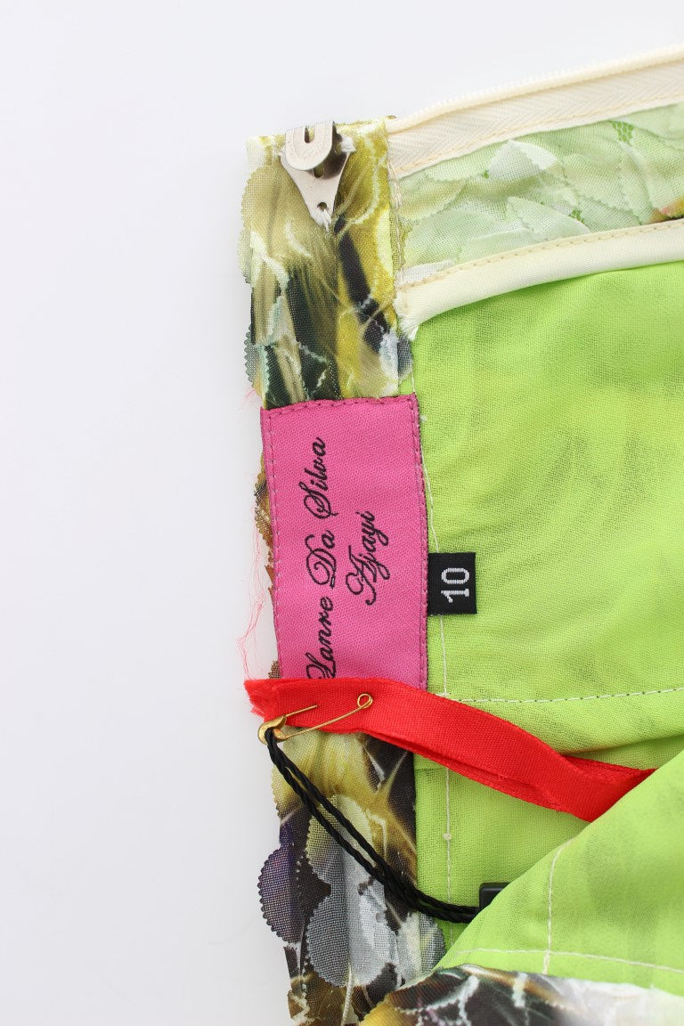 Lanre Da Silva Ajayi Women's Multicolor Organza Pencil Skirt – Handcrafted Nigerian Luxury