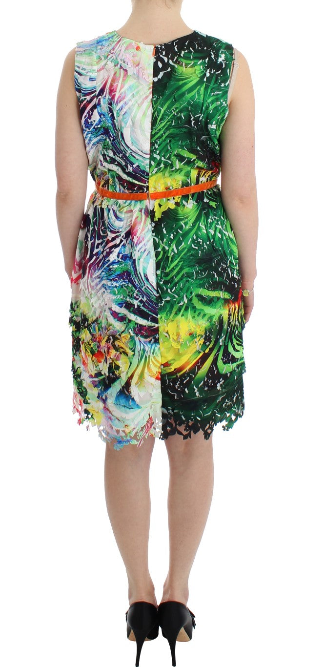 Lanre Da Silva Ajayi Women's Multicolor Organza Sheath Dress – Handcrafted Nigerian Luxury