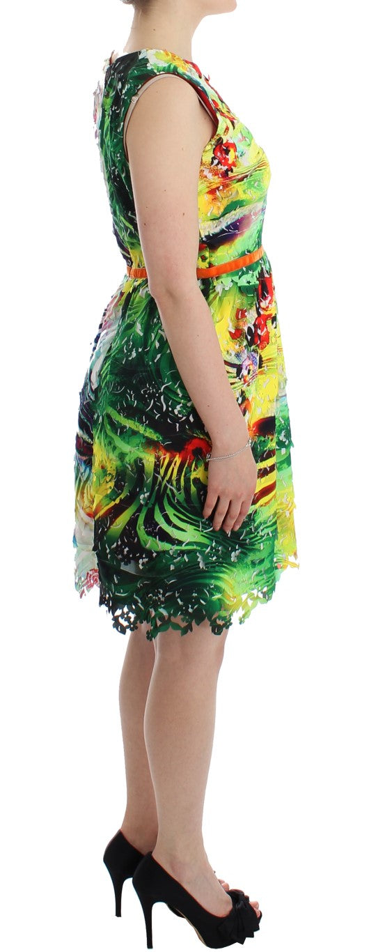 Lanre Da Silva Ajayi Women's Multicolor Organza Sheath Dress – Handcrafted Nigerian Luxury