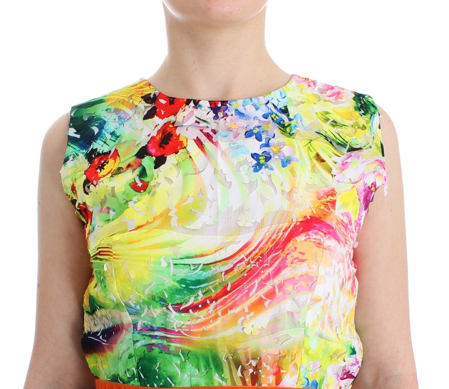 Lanre Da Silva Ajayi Women's Multicolor Organza Sheath Dress – Handcrafted Nigerian Luxury