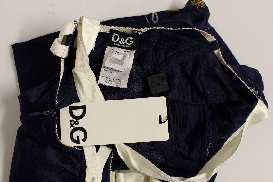 Dolce & Gabbana Blue Sailor Motive Tank Top