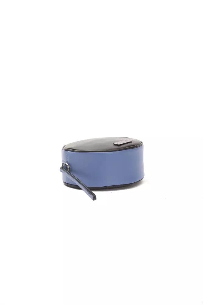 Pompei Donatella Black Leather Crossbody Bag – Oval Silhouette | Dustbag Included