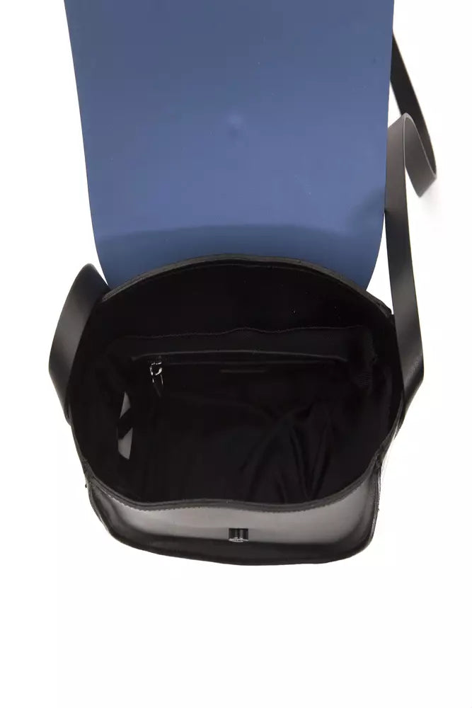 Pompei Donatella Blue Leather Crossbody Bag – DP Lining | Dustbag Included