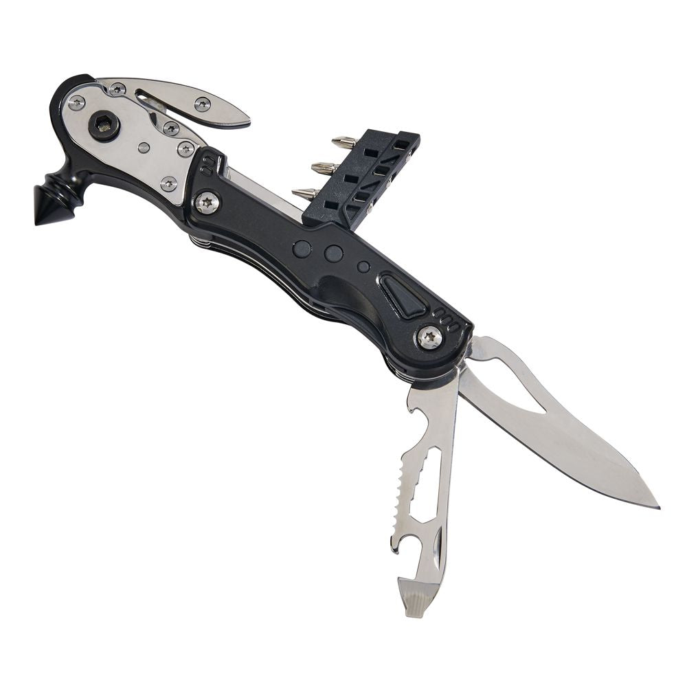 Emergency Glass Breaker Multi-Tool - 9-in-1 Car Safety Tool with LED & Gift Box