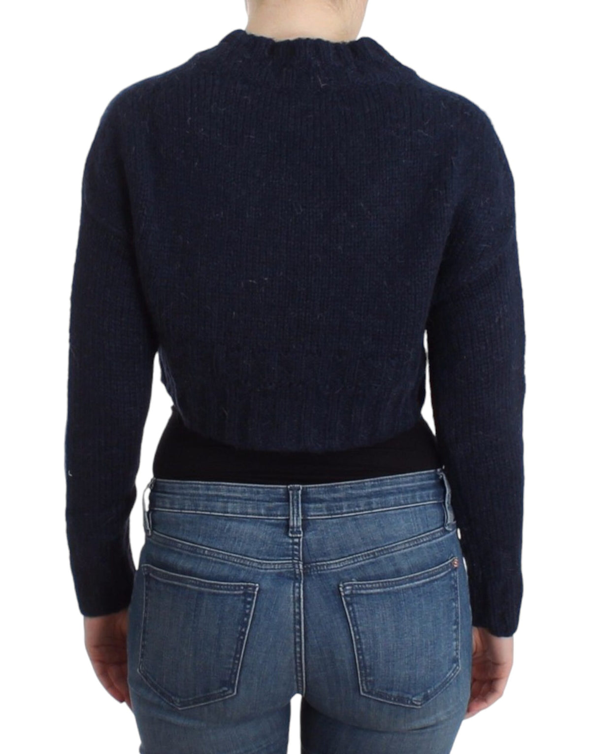 John Galliano Blue cropped cardigan