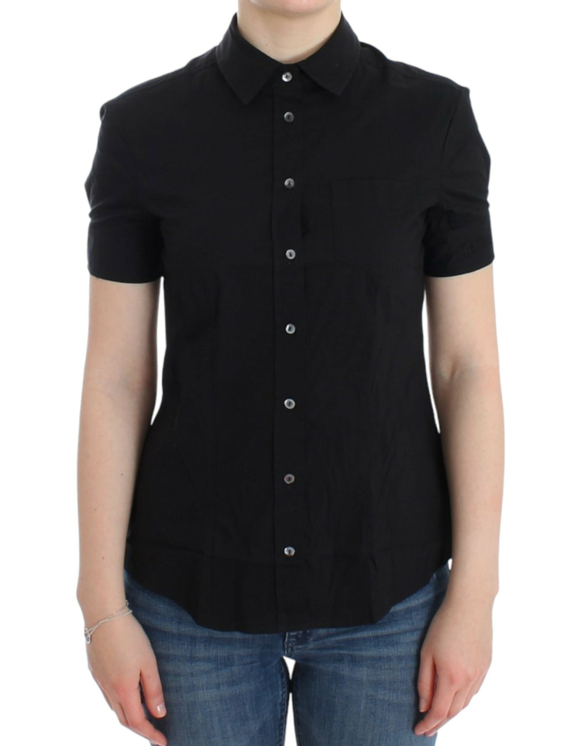 John Galliano Black cotton shirt top