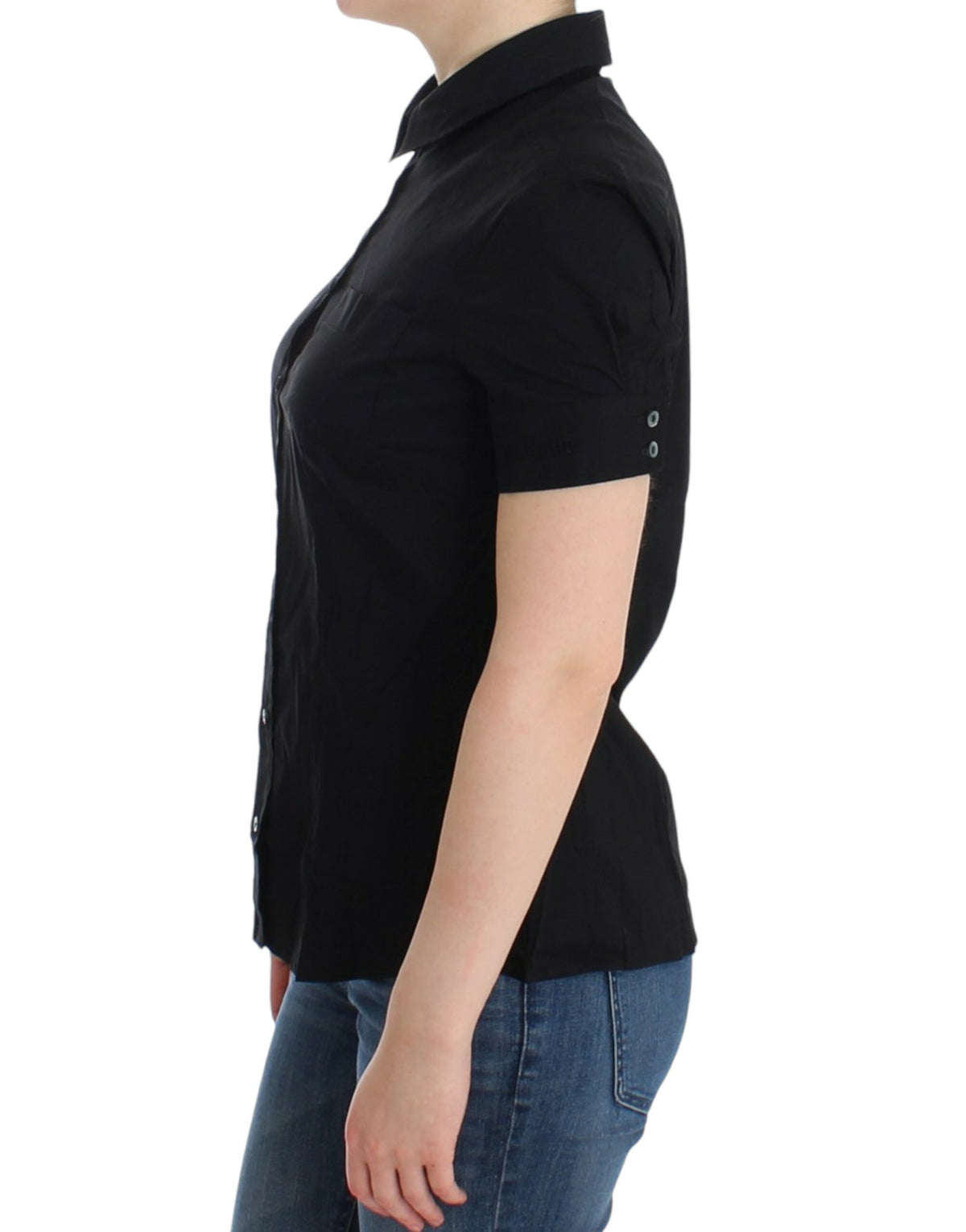 John Galliano Black cotton shirt top