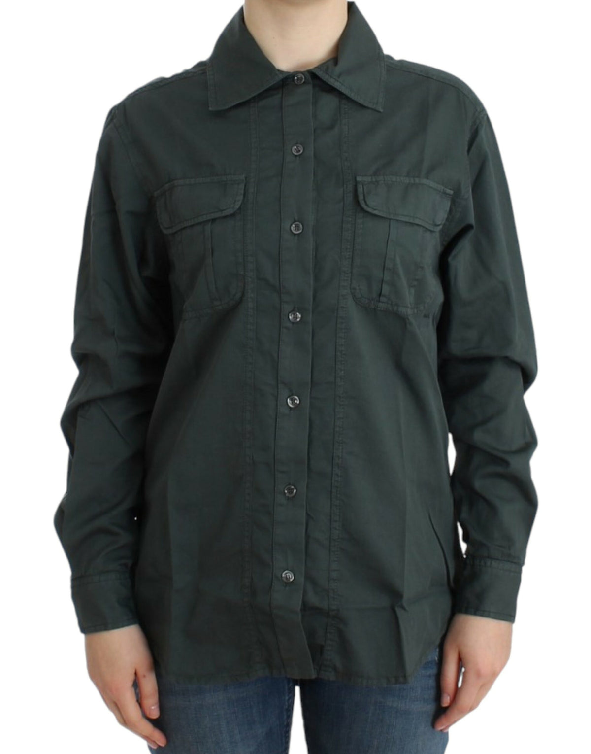 Cavalli Gray button down shirt