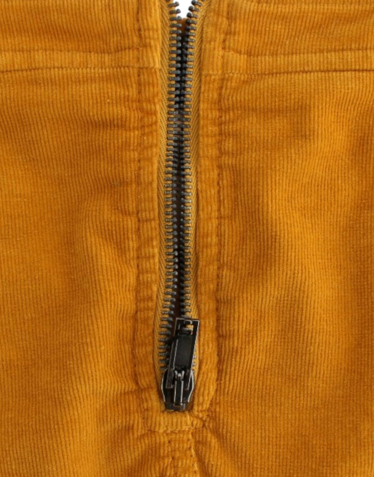 Costume National Yellow corduroy mini skirt