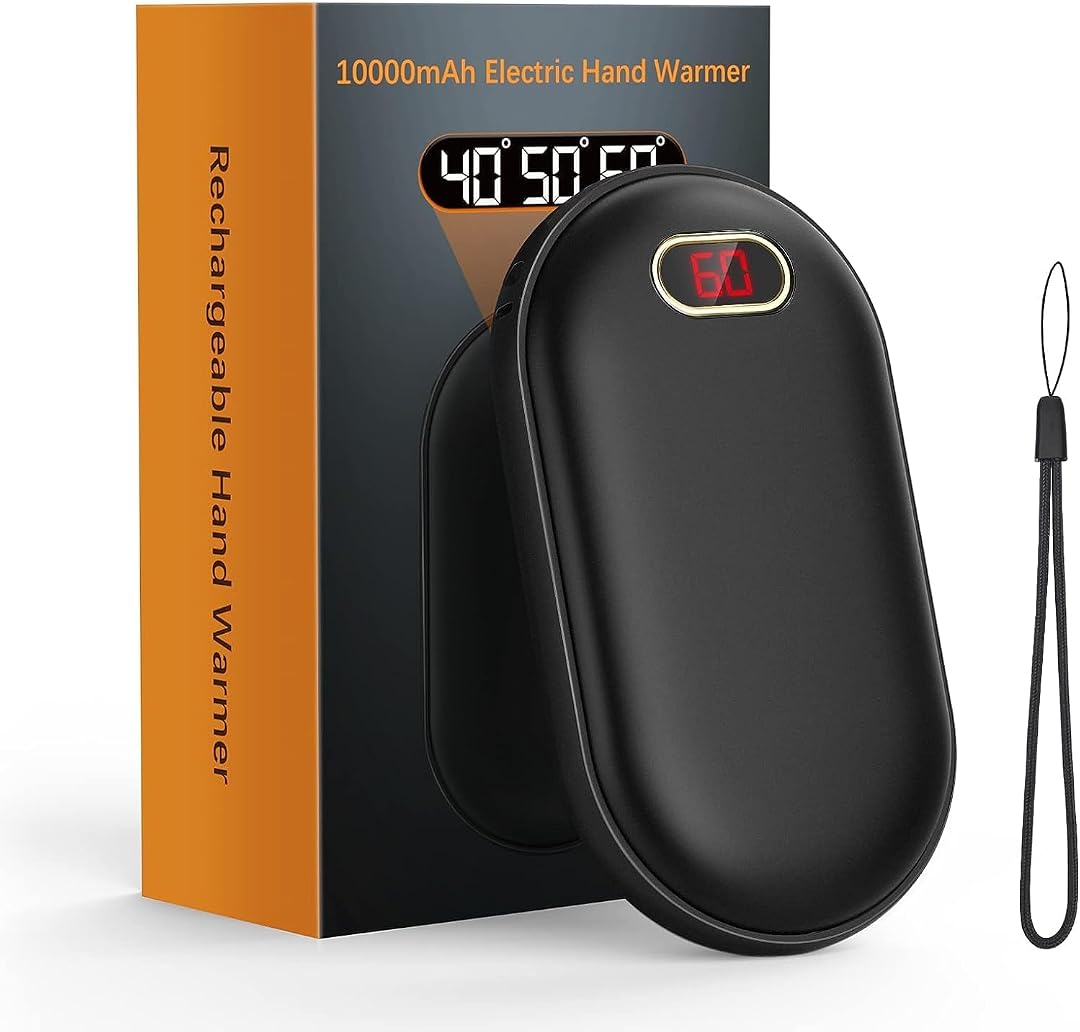 Rechargeable Electric Hand Warmers — 2-Pack for Winter