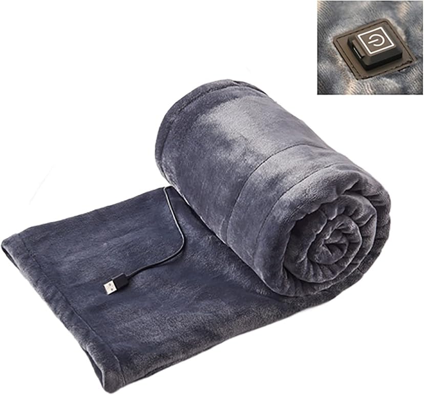 USB Heated Throw Blanket — Safe 5V Warmth with Auto Shut-Off