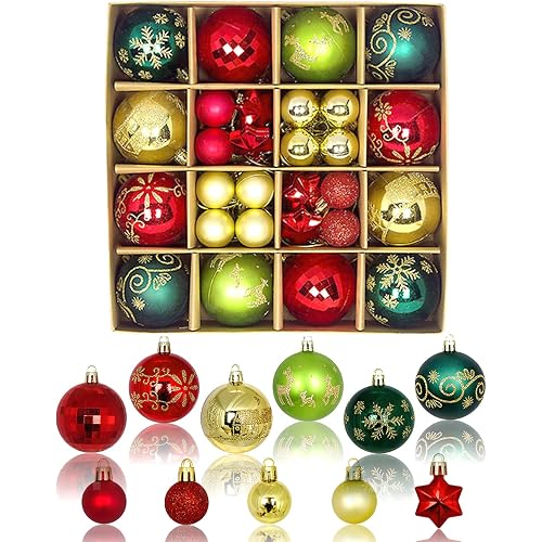 Shatterproof Christmas Ornament Set — Kid & Pet Safe (24-Pack)