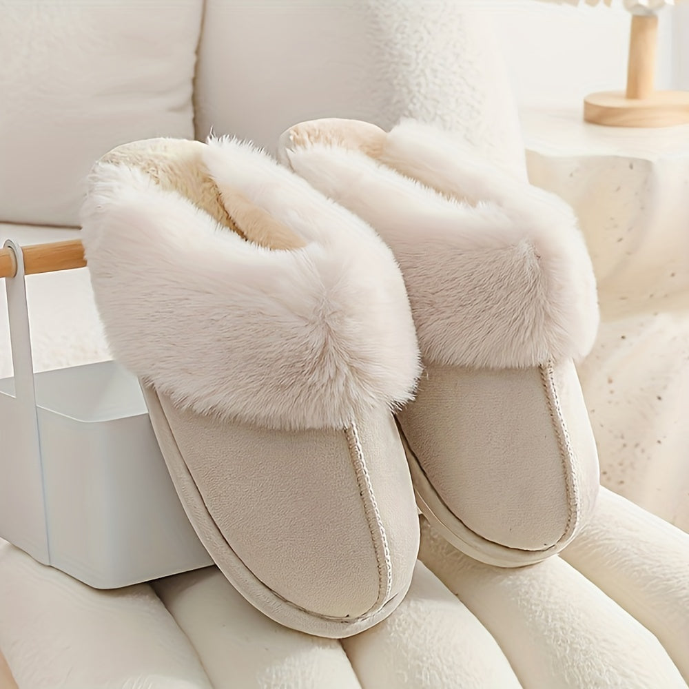 Plush Fuzzy Winter Slippers — Ultra-Soft Lined House Slippers