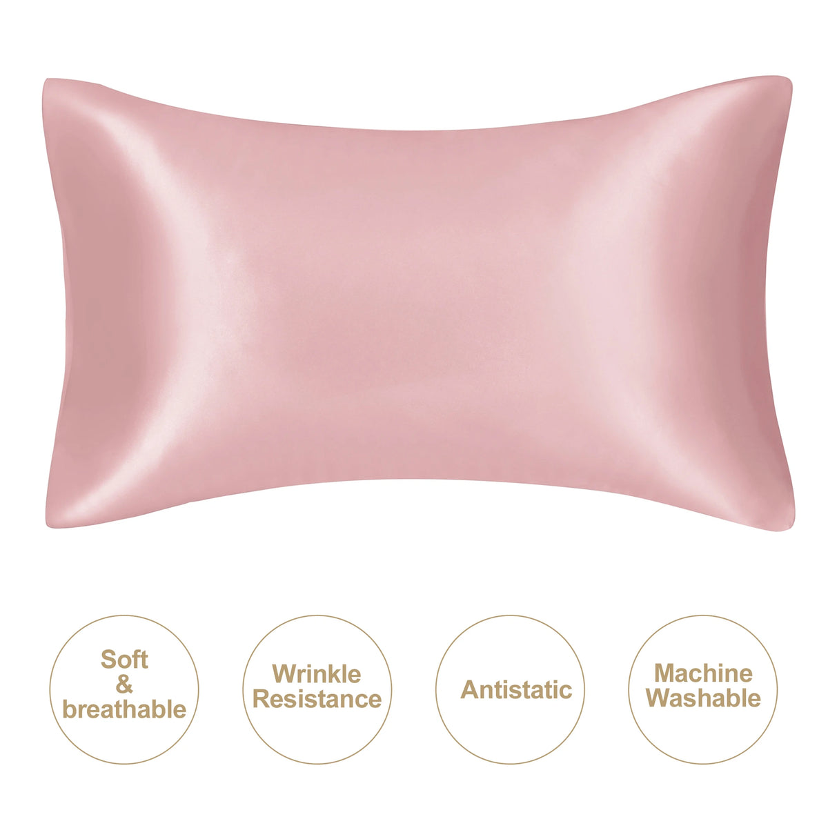 JuwenSilk Mulberry Silk Pillowcase - Standard & Queen Size