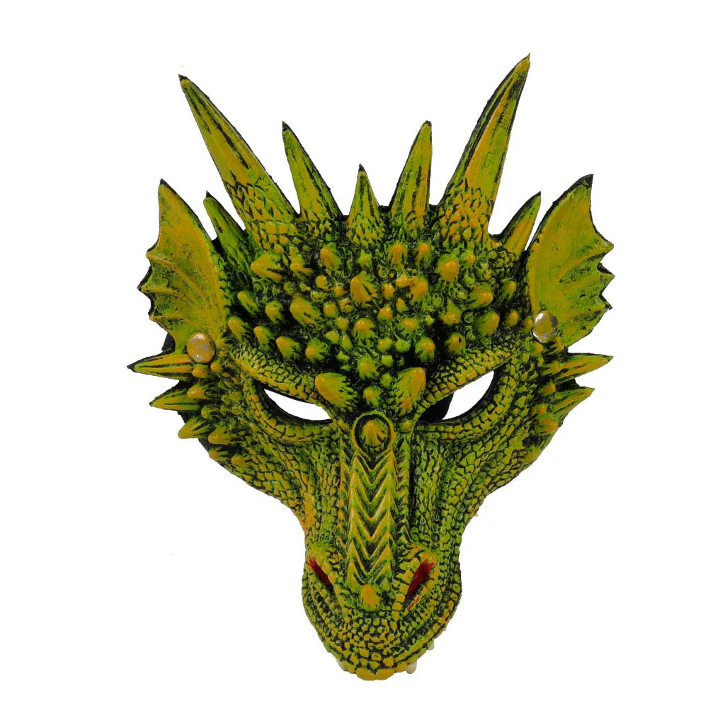 Dragon Cosplay Mask & Wings Set – Adult Dinosaur Halloween Costume for Carnival, Masquerade & Cosplay Events