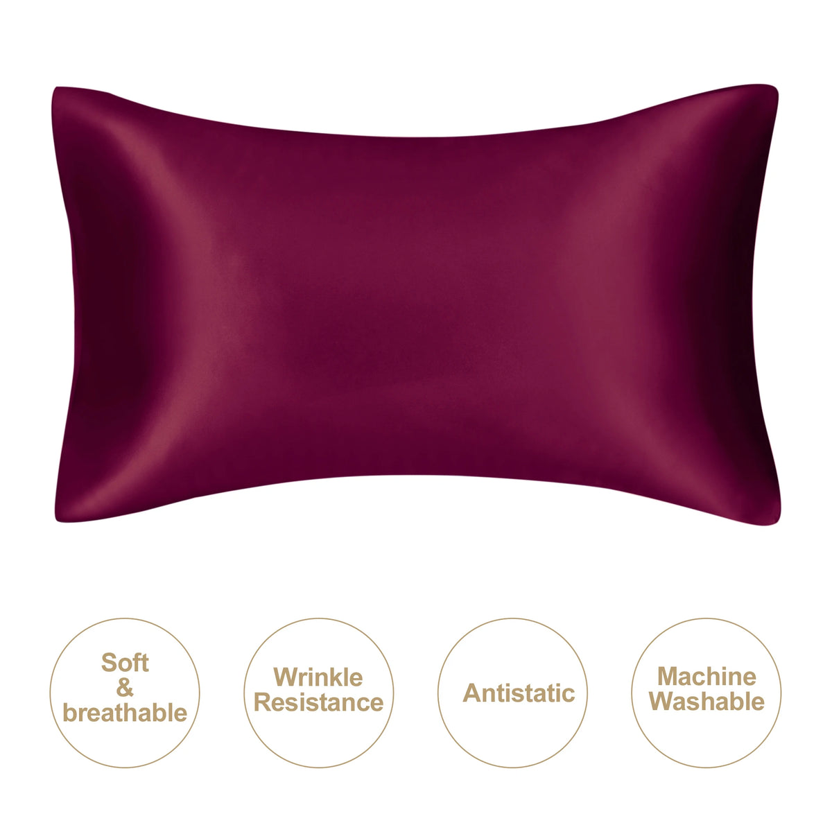 JuwenSilk Mulberry Silk Pillowcase - Standard & Queen Size