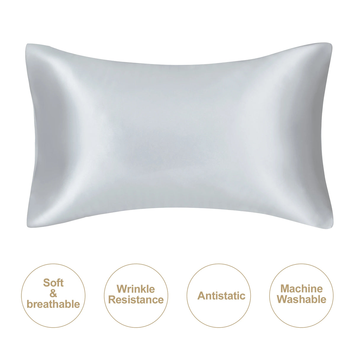 JuwenSilk Mulberry Silk Pillowcase - Standard & Queen Size