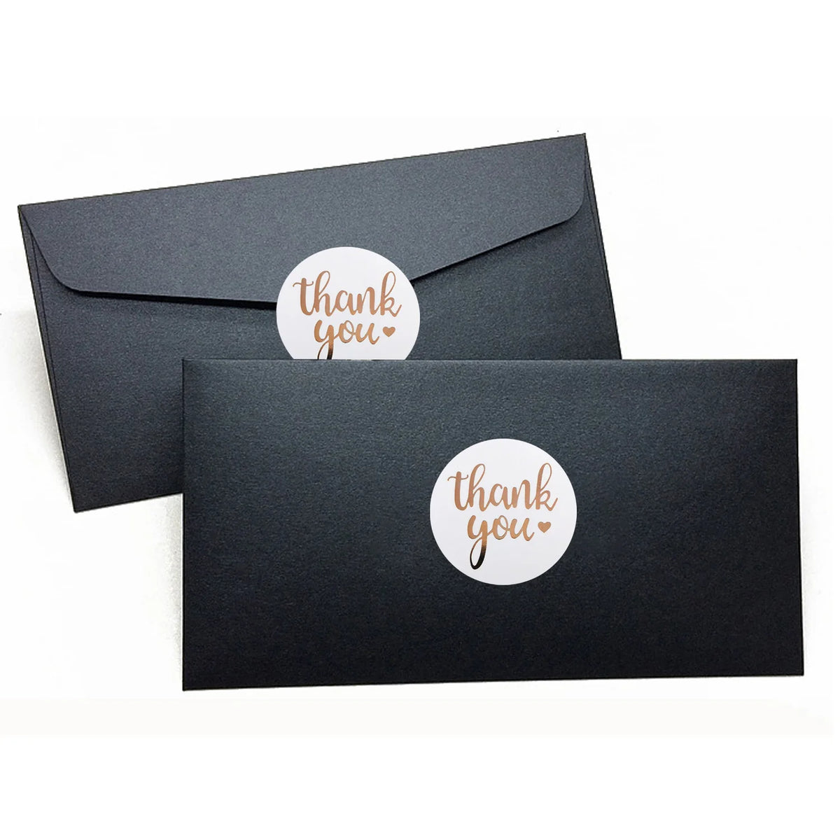 "Thank You" Round Stickers – 1 inch Envelope Seal Labels for Packaging, Weddings, Party Favours & Handmade Gifts (50–500pcs, Multiple Designs)
