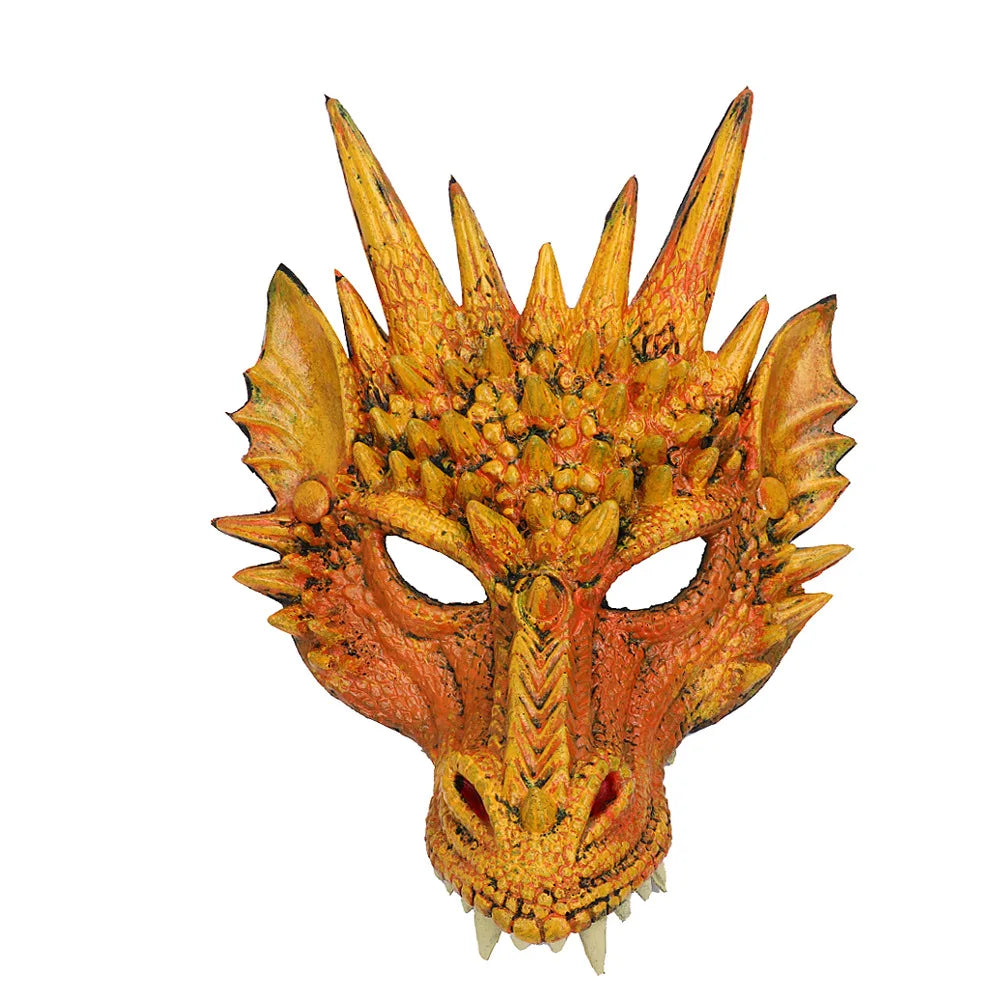 Dragon Cosplay Mask & Wings Set – Adult Dinosaur Halloween Costume for Carnival, Masquerade & Cosplay Events