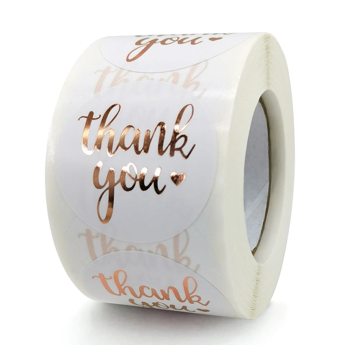 "Thank You" Round Stickers – 1 inch Envelope Seal Labels for Packaging, Weddings, Party Favours & Handmade Gifts (50–500pcs, Multiple Designs)