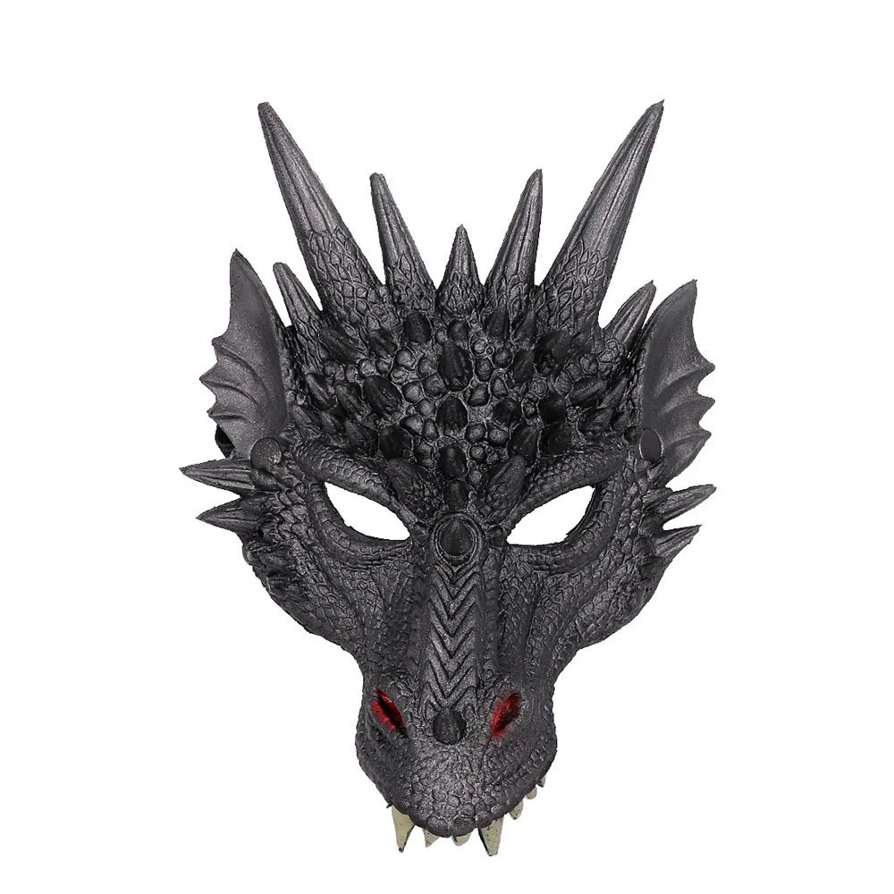 Dragon Cosplay Mask & Wings Set – Adult Dinosaur Halloween Costume for Carnival, Masquerade & Cosplay Events