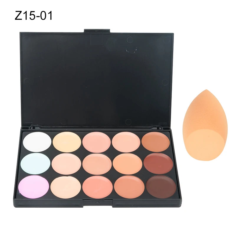 15-Color Concealer Contour Palette