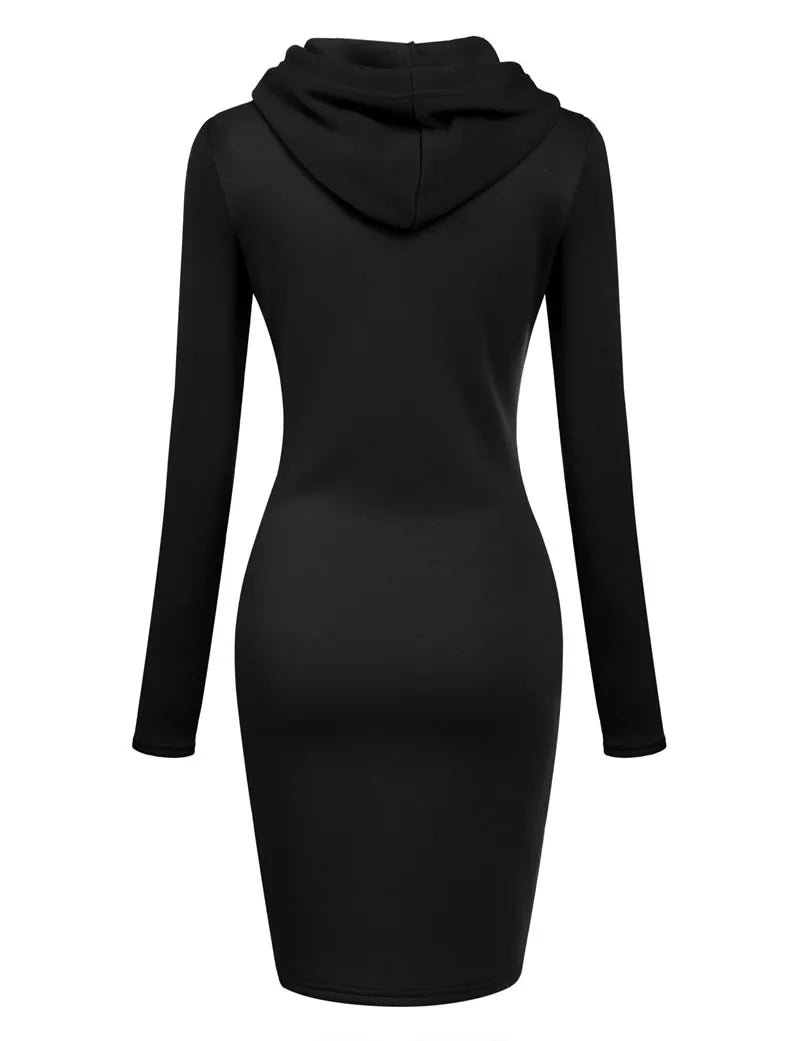 Women's Hooded Sweatshirt Dress