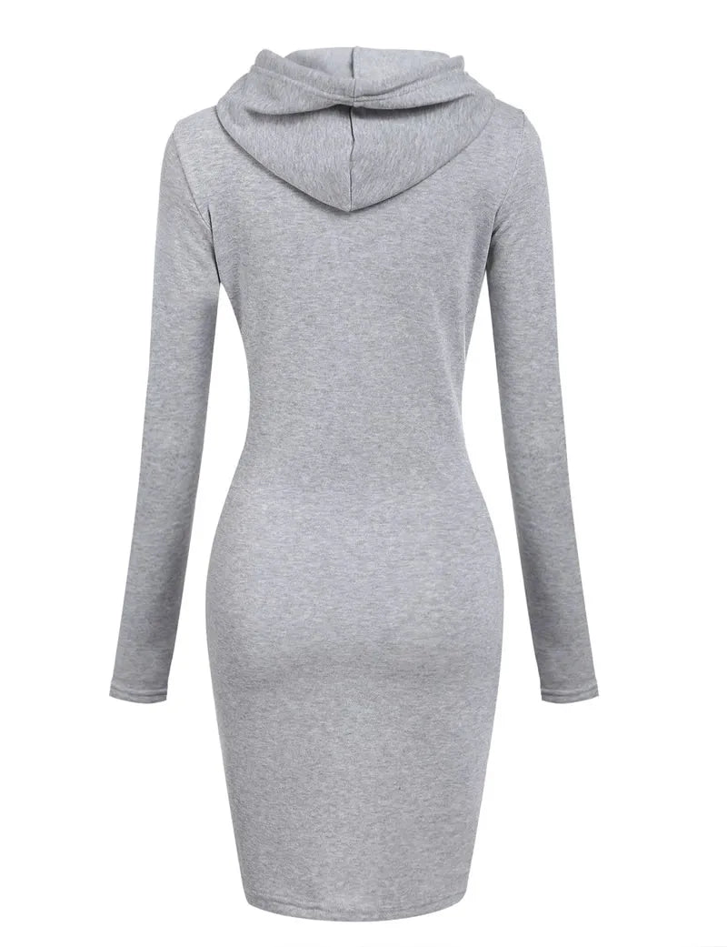 Women's Hooded Sweatshirt Dress