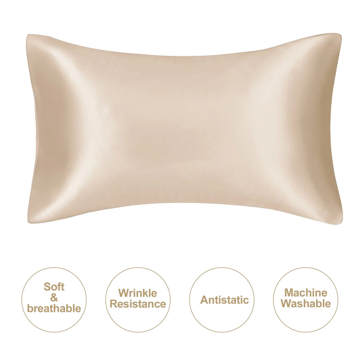 JuwenSilk Mulberry Silk Pillowcase - Standard & Queen Size