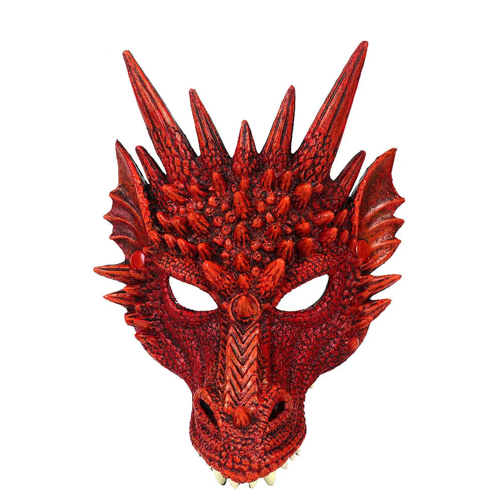 Dragon Cosplay Mask & Wings Set – Adult Dinosaur Halloween Costume for Carnival, Masquerade & Cosplay Events