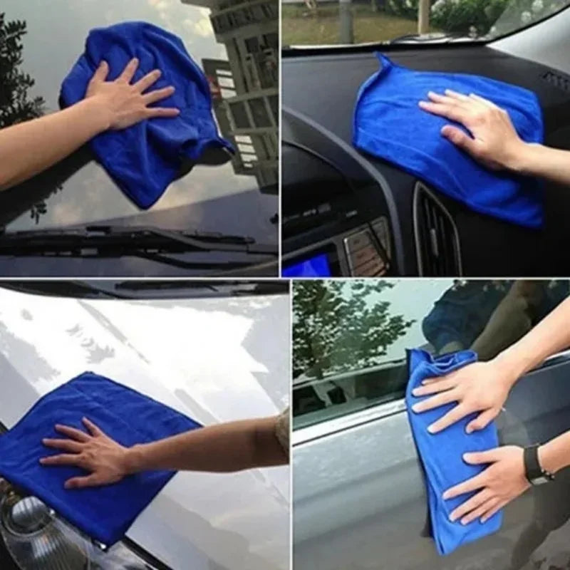 1-20Pcs Microfiber Towels Car Wash Drying Cloth Towel Household Cleaning Cloths Auto Detailing Polishing Cloth Home Clean Too