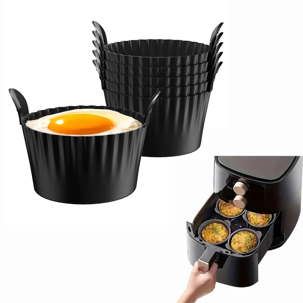 Silicone Egg Cups Set – Non-Stick Boiled Egg Holders