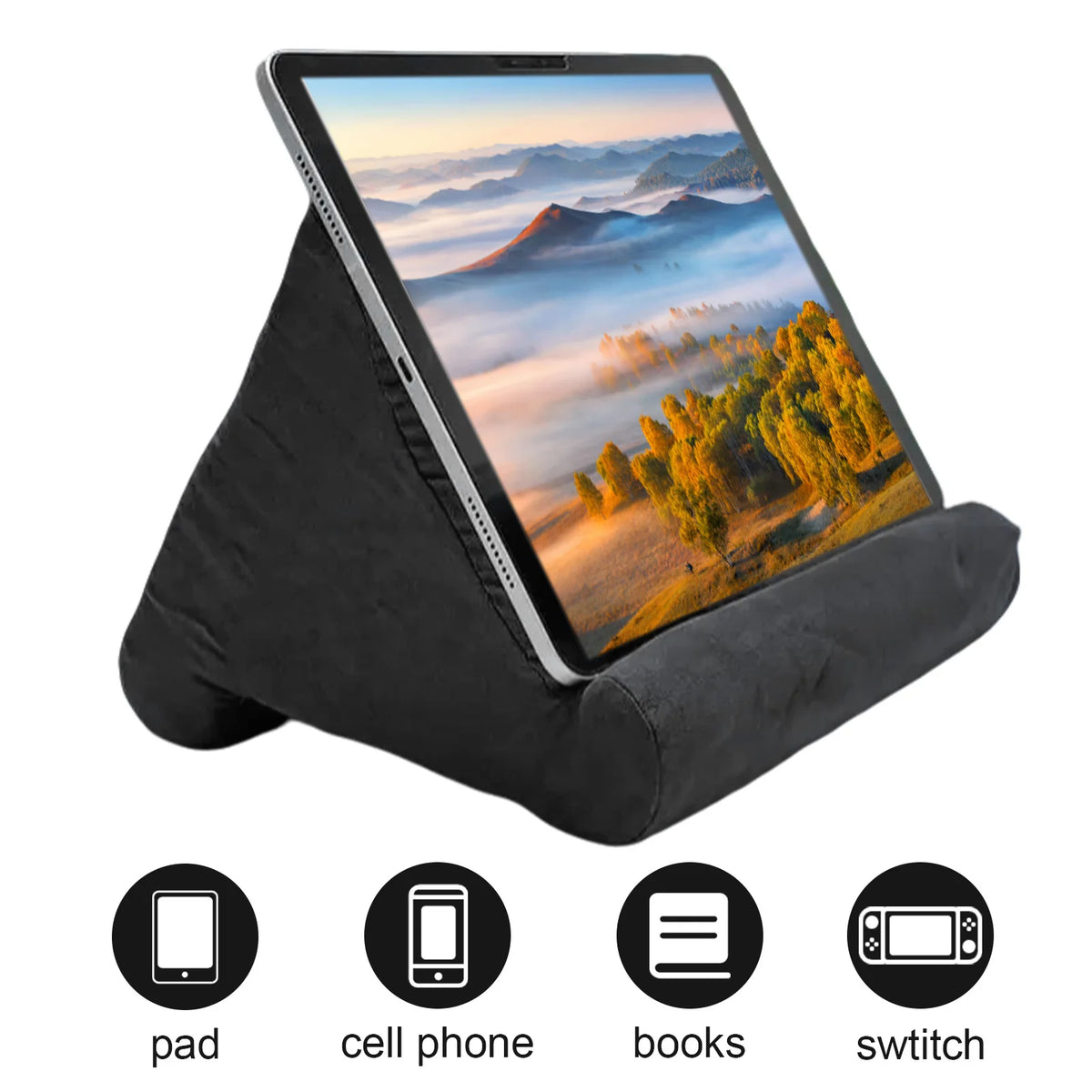 Soft Sponge Pillow Tablet Stand - Multi-Angle Reading Holder