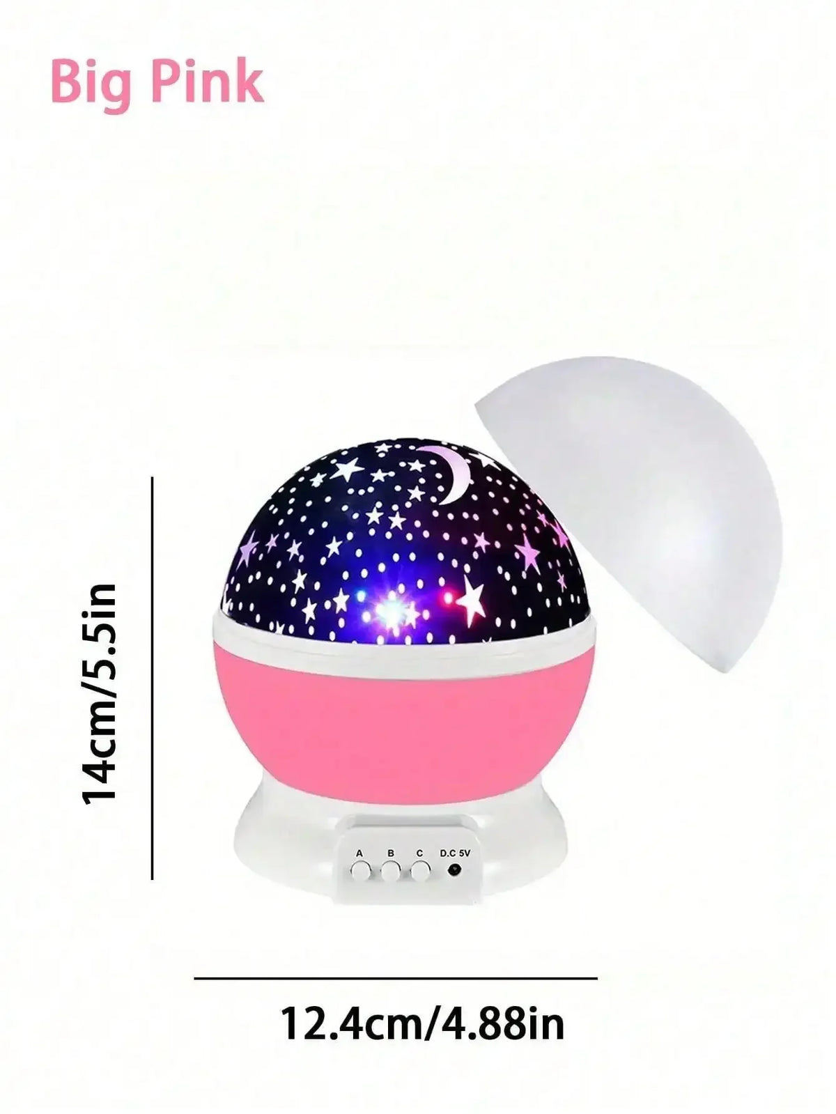 360° Rotating LED Star & Moon Projector Night Light