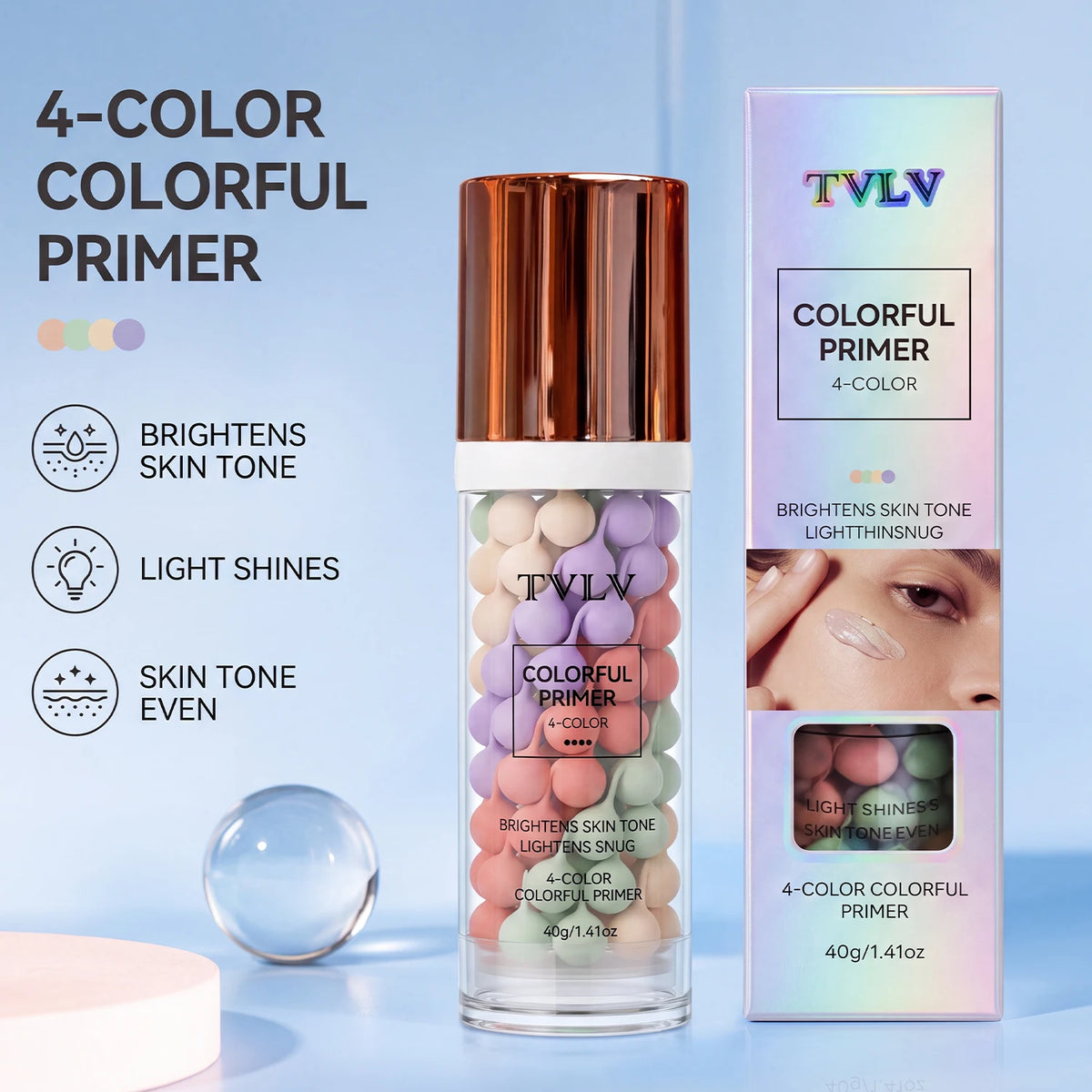 Four Color Makeup Primer – Waterproof & Sweat Proof Base